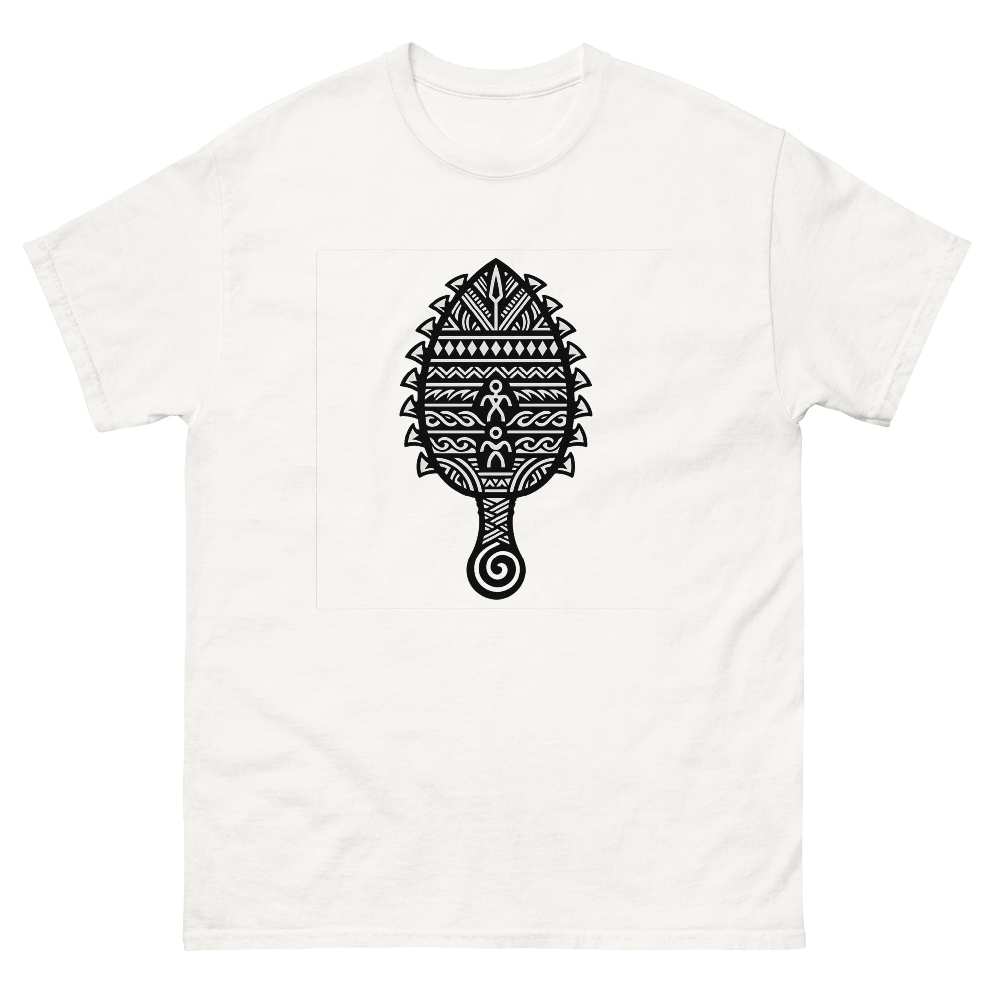 Leiomano Hawaiian t-shirt design on a White unisex tee