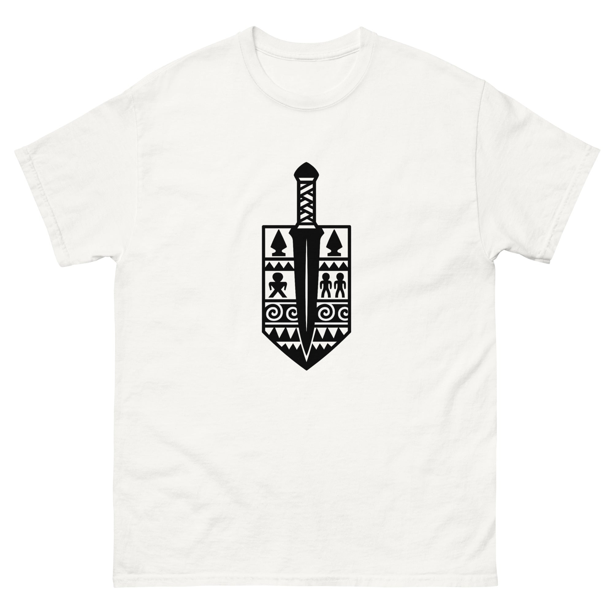Pahoa Dagger Hawaiian t-shirt design on a White unisex tee