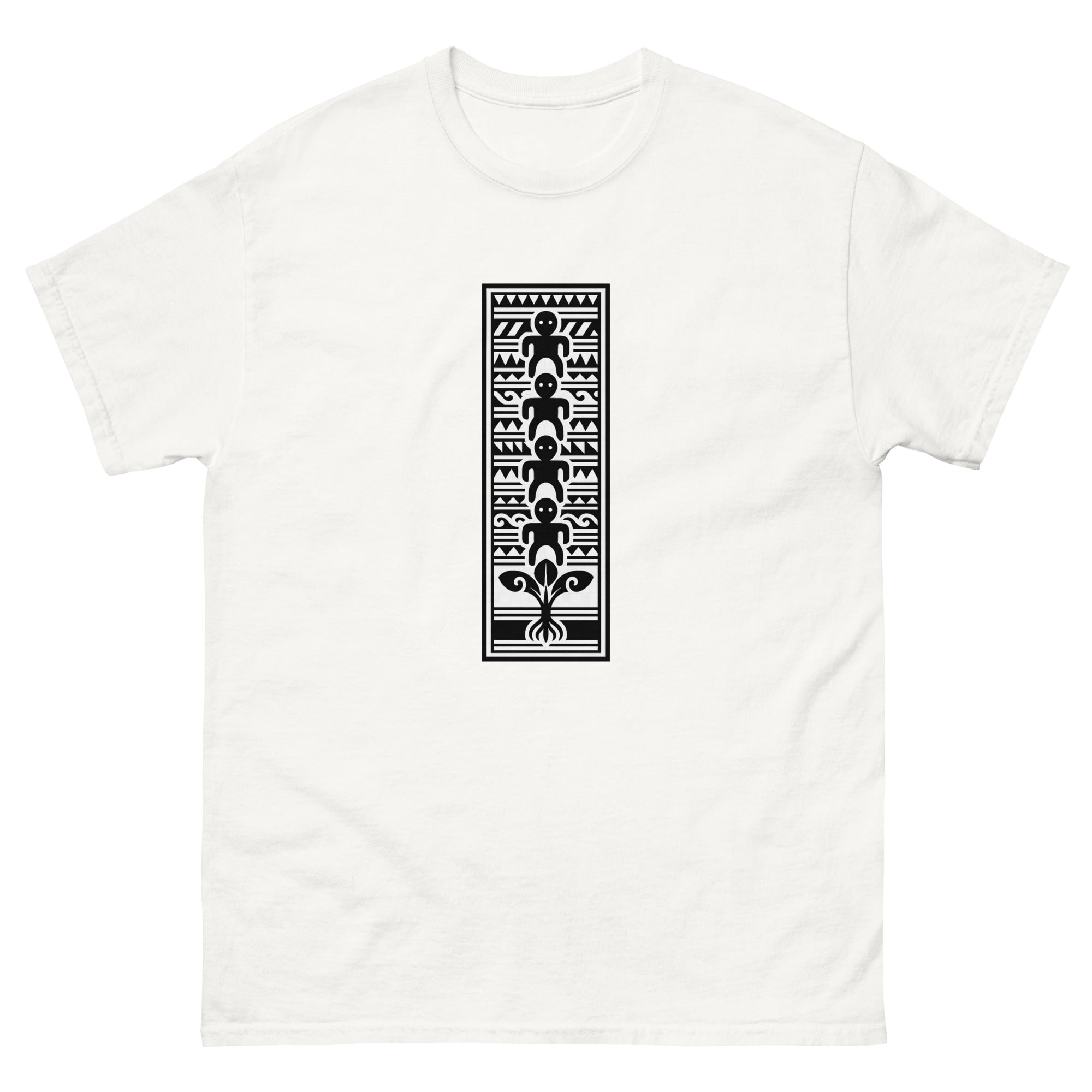 Mookuauhau Panel Hawaiian t-shirt design on a White unisex tee