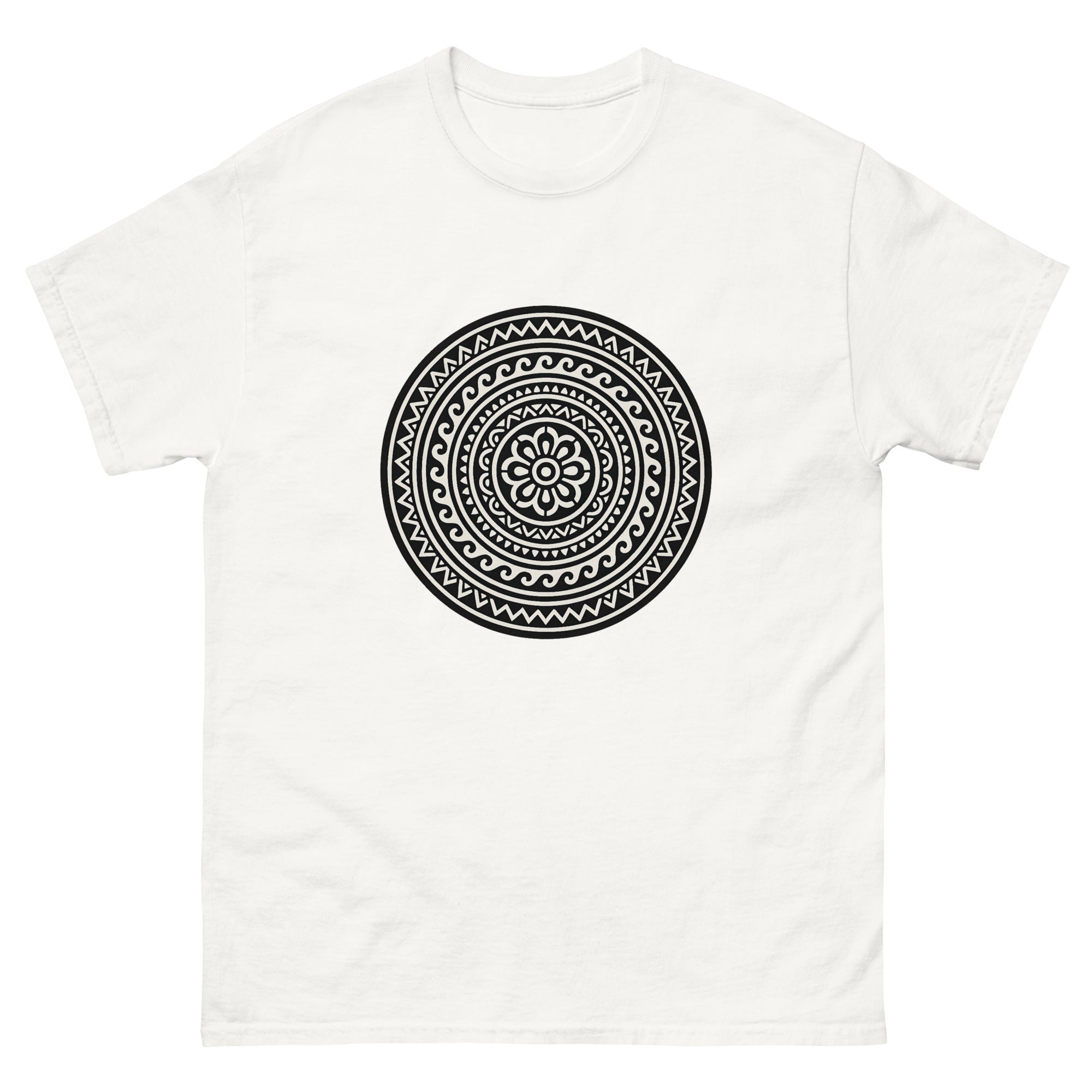 Honu Shell Mandala Hawaiian t-shirt design on a White unisex tee