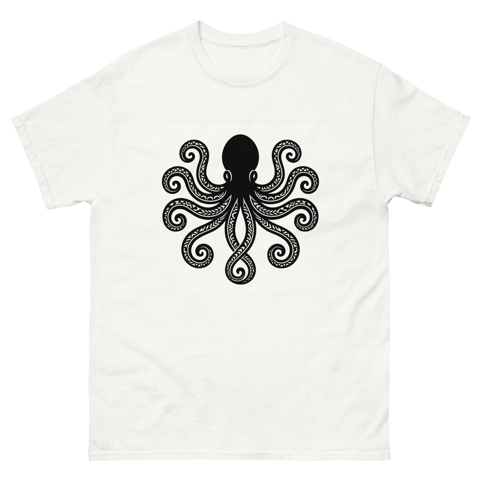 Hee Kakau Hawaiian t-shirt design on a White unisex tee