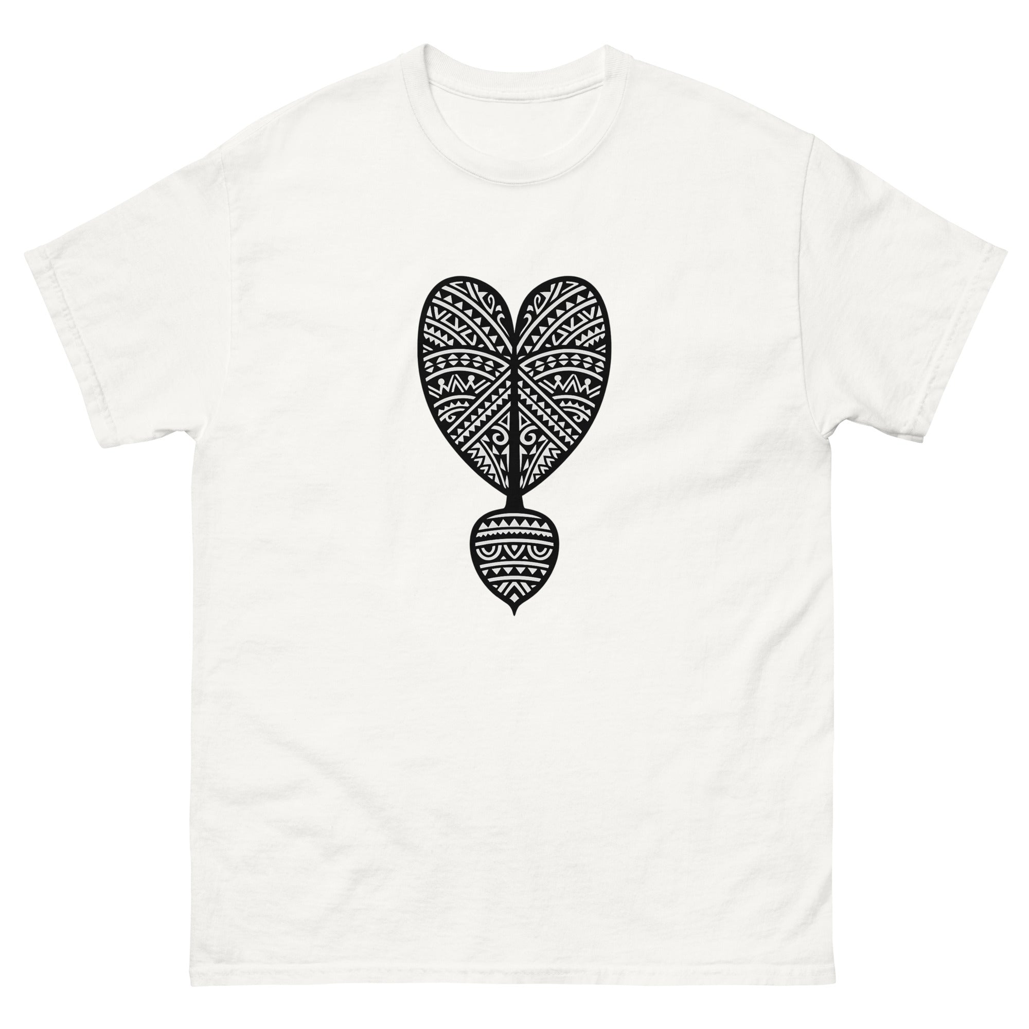Kalo Haloa Hawaiian t-shirt design on a White unisex tee