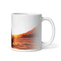 Ocean Sunset Outrigger Canoe Hawaiian coffee mug — tropical Hawaii ceramic mug, 11oz and 15oz